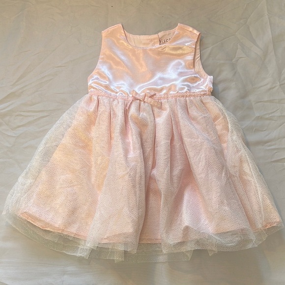 Biscotti - Pink Satin Party Dress - Picture 1 of 6